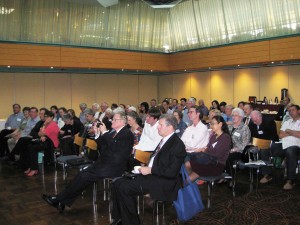 The Honourable Fred Nile is part of a large crowd attending the Conference